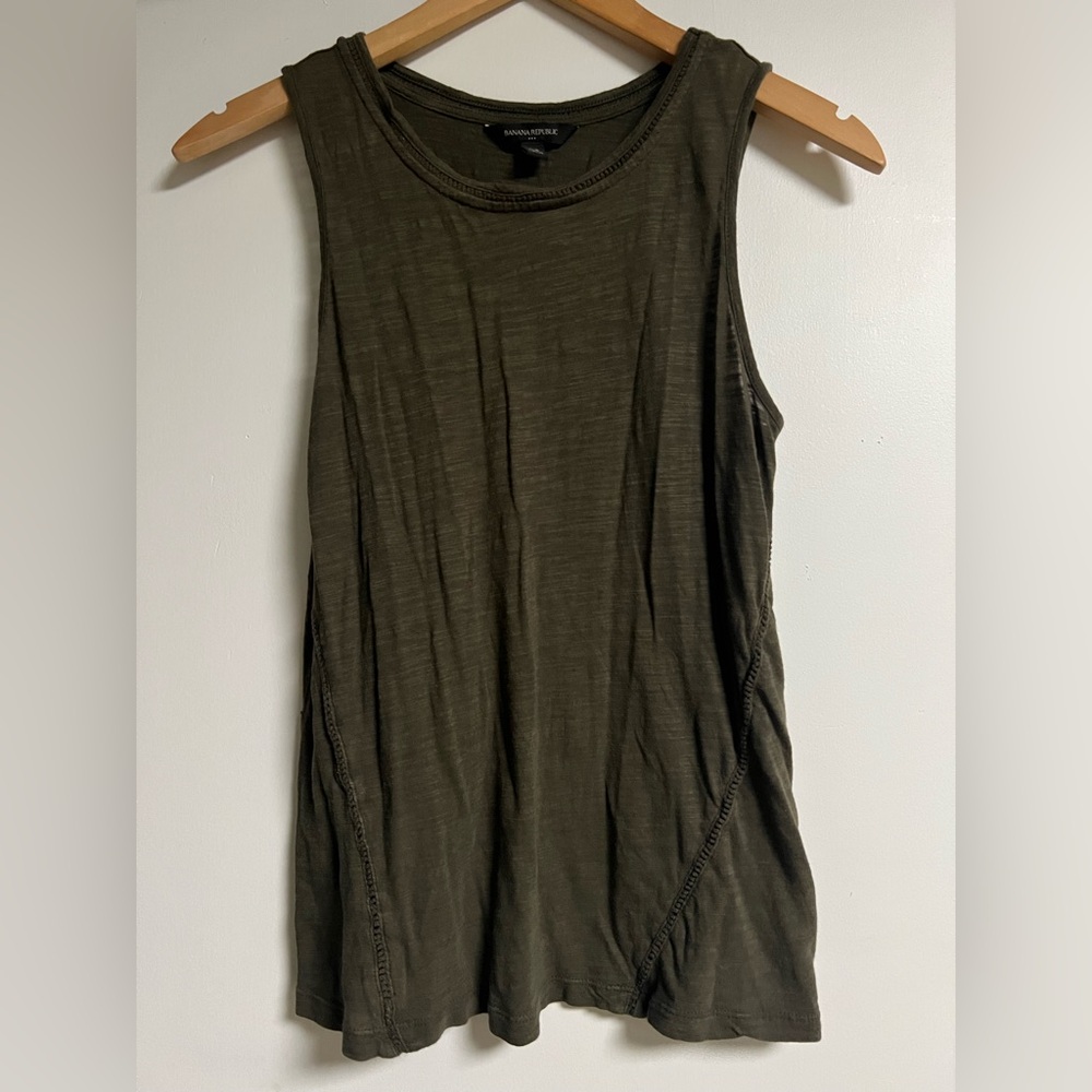 Banana Republic Dark Green Tank Top